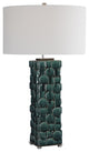 Uttermost Geometry Green Table Lamp 28385
