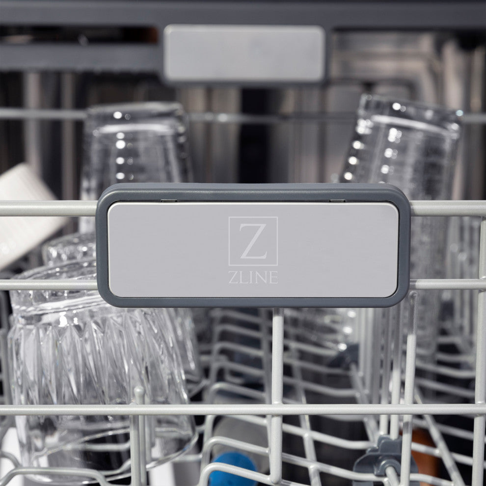 ZLINE 24 In. Autograph Edition Tall Tub Dishwasher, DWMTZ-BLM-24-CB