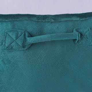 Supersoft Bedrest Lounger Backrest With DIY Filling, Storm Blue