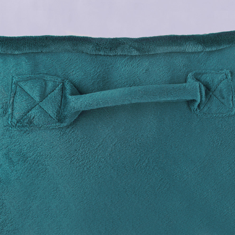 Supersoft Bedrest Lounger Backrest With DIY Filling, Storm Blue