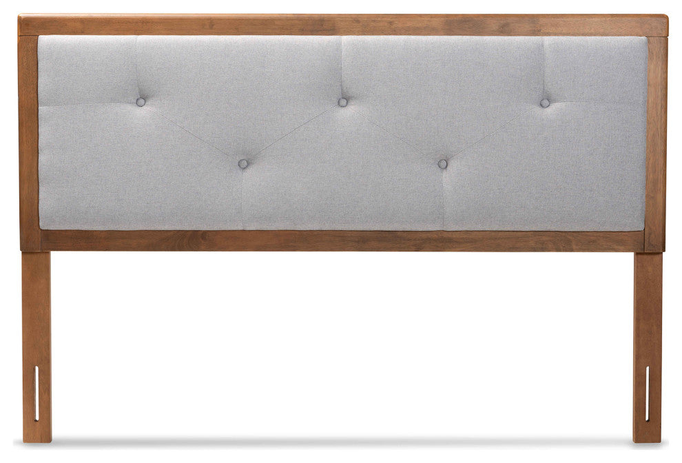 Saiah Modern Farmhouse Headboard Light Gray, King