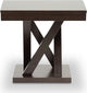 Baxton Studio Everdon Dark Brown Modern End Table