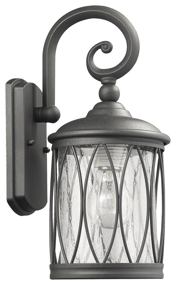 Dinadan 1 Light Black Outdoor Wall Sconce 13" High