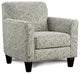 Chenille Upholstered Chair, Paisley Multi