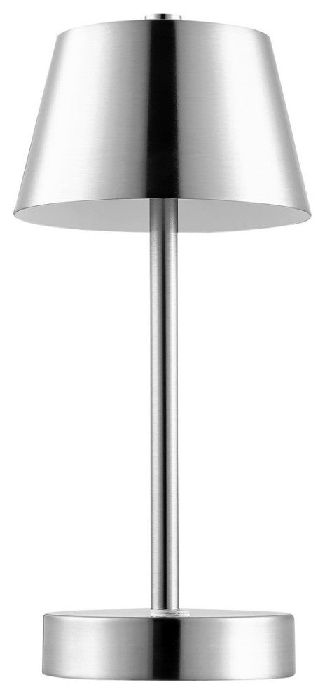 Safavieh Laita Rechargeable LED Table Lamp Santin Nickel