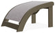 Adirondack Sling Outdoor Ottoman, Fossil/Beachwood