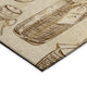Indoor/Outdoor Kendall KE18 Parchment Machine Washable 5' x 7'6" Rug