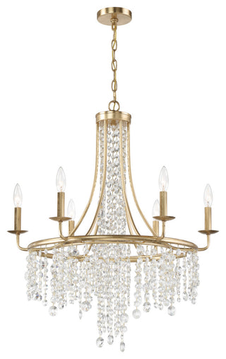 Gabrielle 6-Light Antique Gold Chandelier