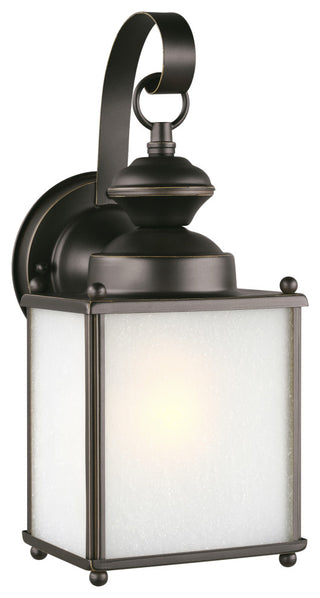 Jamestowne 1-Light Outdoor Wall Lantern, Antique Bronze