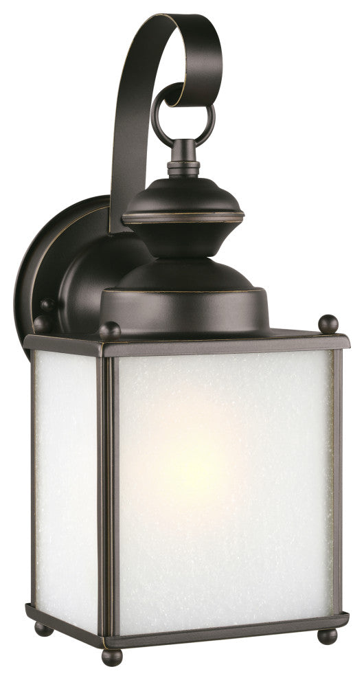 Jamestowne 1-Light Outdoor Wall Lantern, Antique Bronze