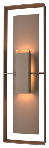 Shadow Box Tall Outdoor Sconce, Coastal Bronze/Coastal Bronze