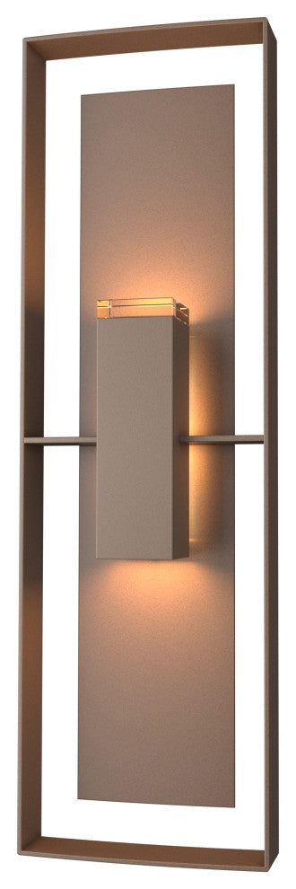 Shadow Box Tall Outdoor Sconce, Coastal Bronze/Coastal Bronze