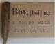 Boy Definition Wall Decal, 12", Cranberry
