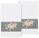 Linum Home Turkish Cotton Daisy 2-Piece Embellished Bath Towel Set, White