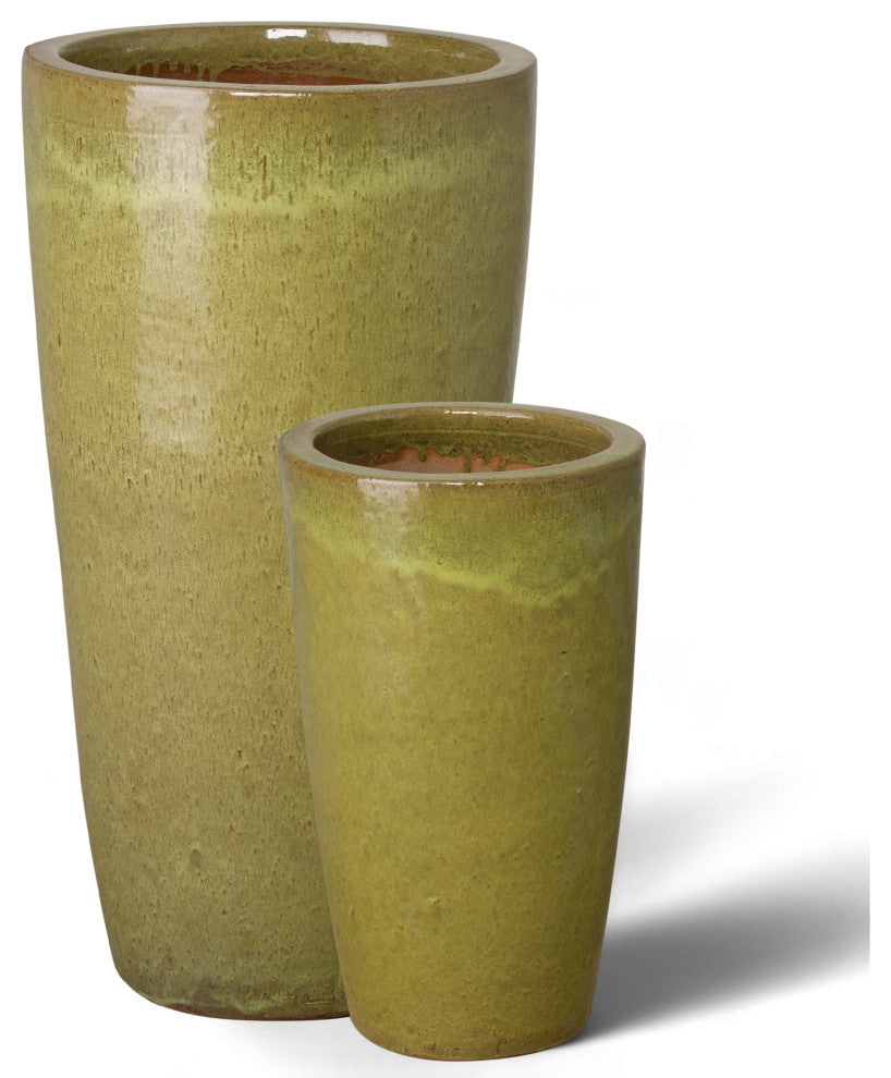 Round Tall Pot, Citron 13x22.5