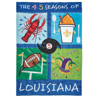 Flag Dbapp, 5 Seasons Of Louisiana, Polyester, Large