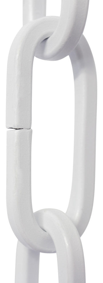 RCH Hardware Steel Standard Link Chandelier Chain, White, U45