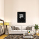 "Alaska Black and White Map" Fine Art Print