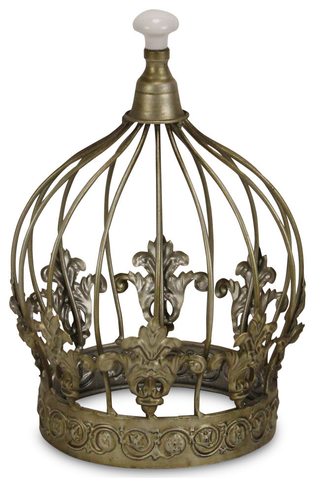 Regal Crown Table Decor, Silver