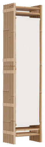 vidaXL Room Divider Foldable 6 Panel Room Divider Screen Bamboo and Canvas