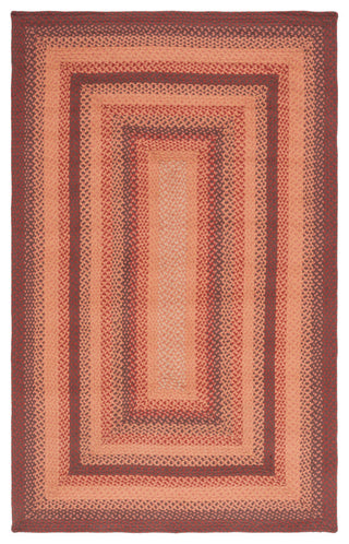 Safavieh Cape Cod Collection BRD651P Rug, Orange/Rust, 5' X 8'