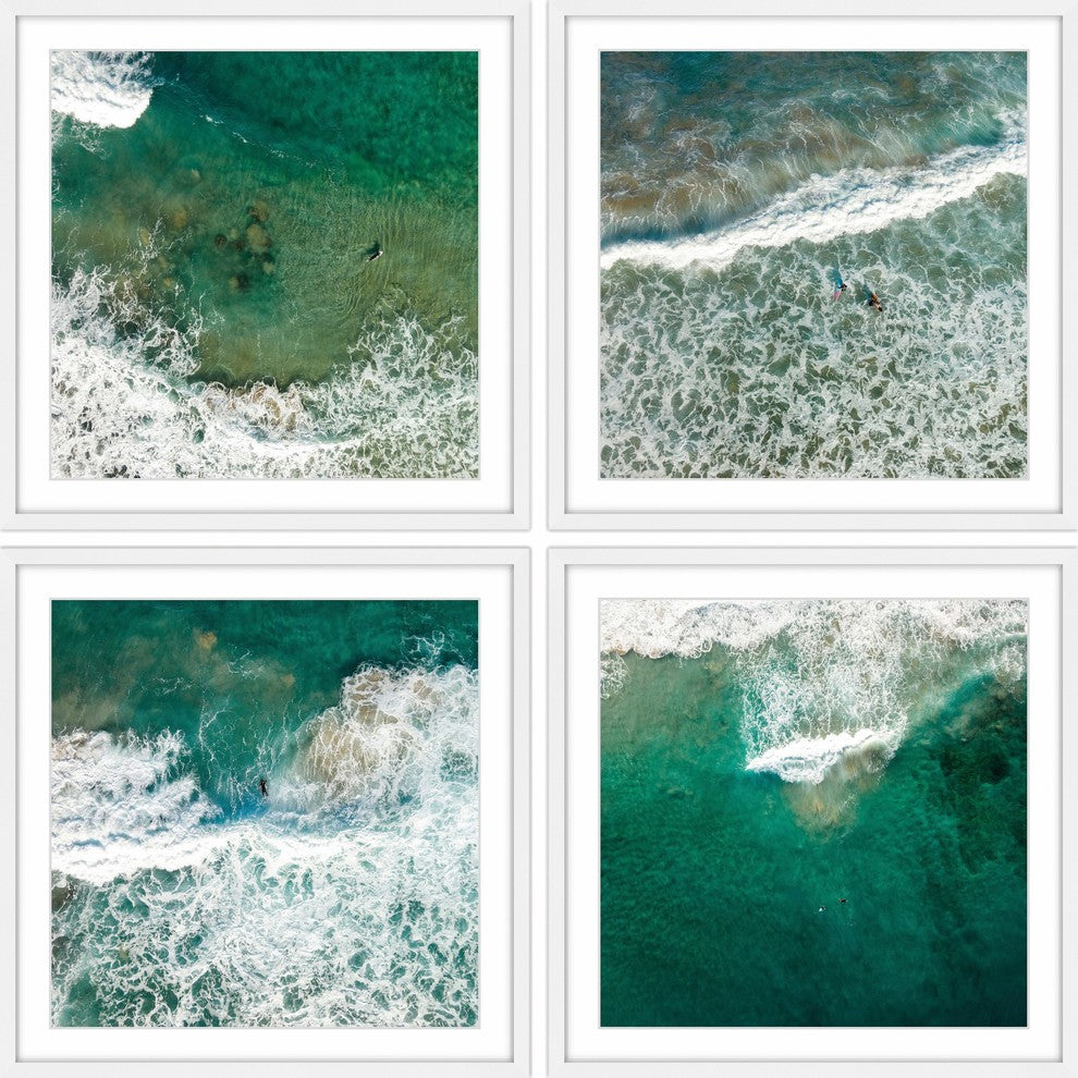 Splashing Surf Quadriptych, 36x36