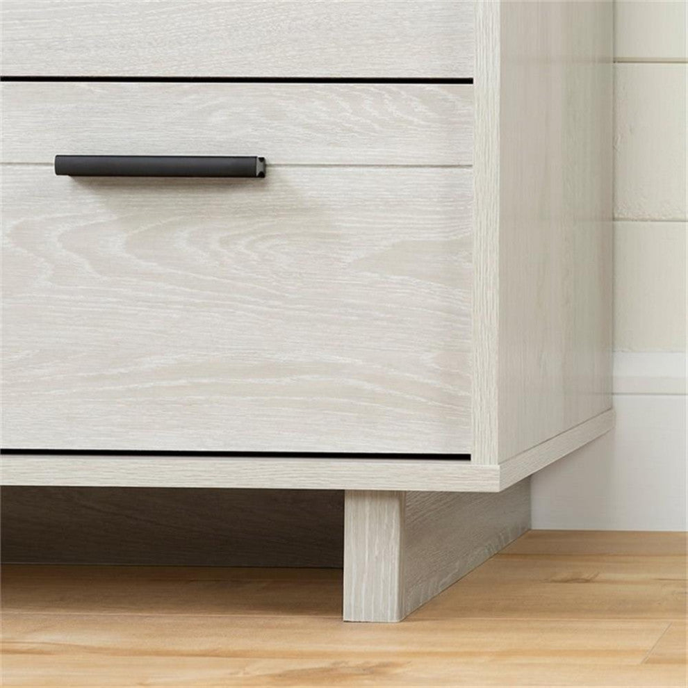 South Shore Fynn 6 Drawer Dresser in Winter Oak