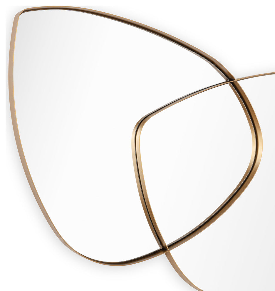 Harmony Mirror, Natural Brass