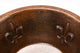 BS15FDB2 15'''' Square Decorated Hammered Copper Bar Sink