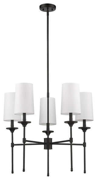 Z-Lite 3033-5 Emily 5 Light 28"W Chandelier - Brushed Nickel