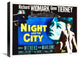 "Night And The City" Stretched Canvas Giclee by Hollywood Photo Archive, 22x17"
