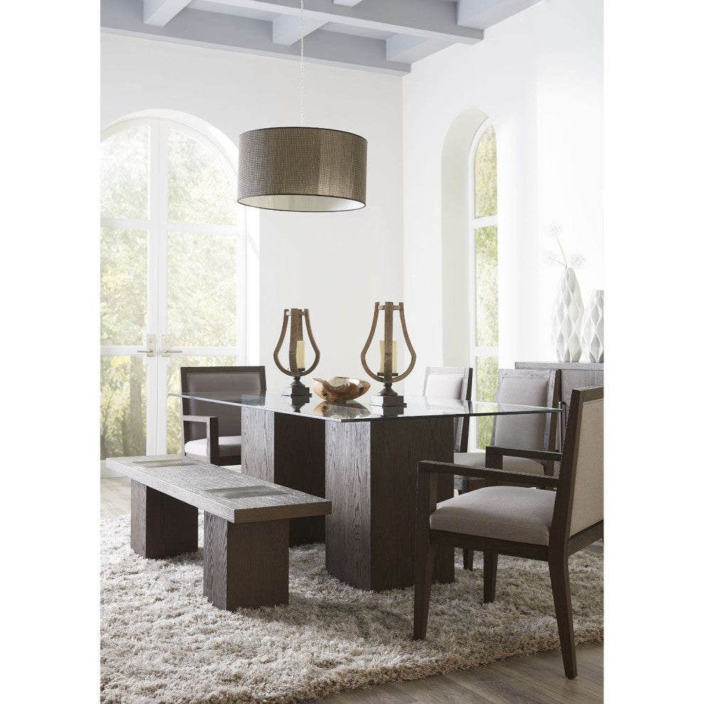 Modus Modesto Rectangular Glass Table in French Roast