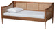 Matt Mid-Century Twin Size Daybed, Walnut Brown