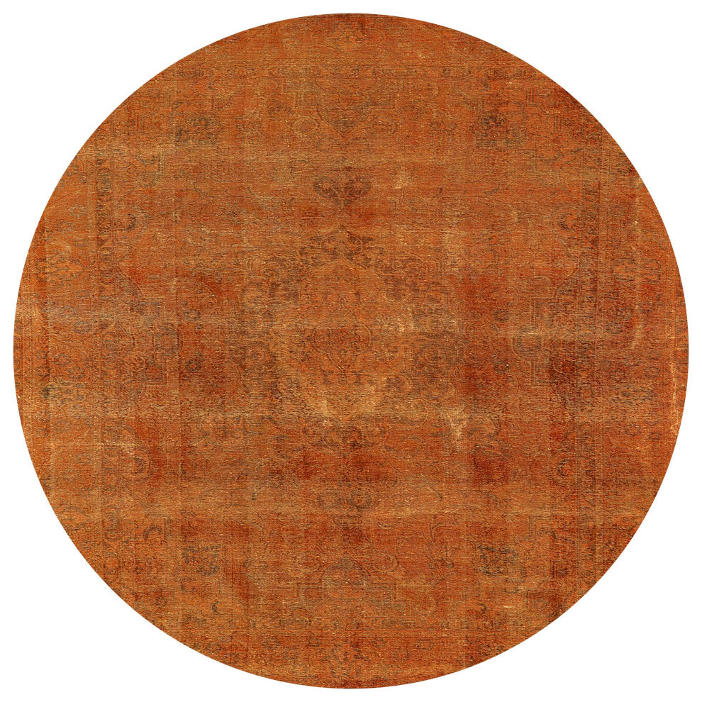 Ahgly Company Indoor Round Mid-Century Modern Area Rugs, 8' Round