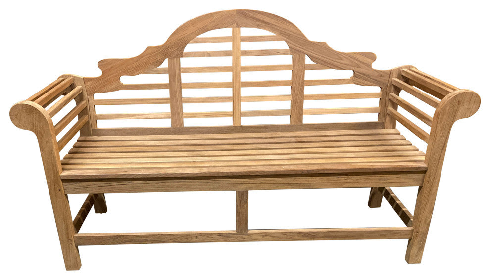 Lutyens Teak Bench, Natural, 6'
