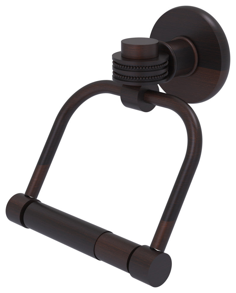 Continental 2 Post Toilet Tissue Holder With Dotted Accents, Venetian Bronze