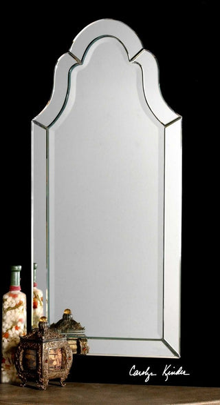 Hovan Frameless Arched Mirror By Designer Grace Feyock