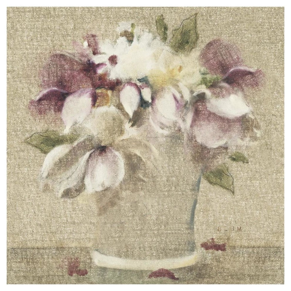 "Cottage Bouquet II no Border" Digital Paper Print by Cheri Blum, 42"x42"