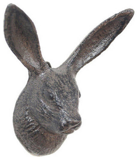 Cast Iron Decorative Rabbit Hook 5"