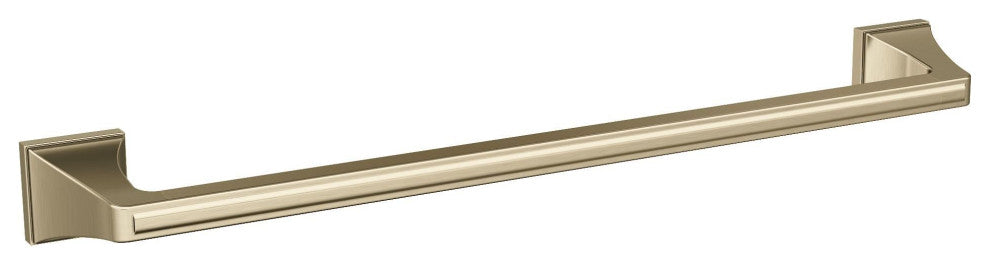 Amerock Mulholland Traditional Towel Bar, Golden Champagne, 18" Center-to-Center