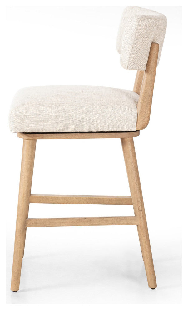 Cardell Swivel Stool Essence Natural, Washed Natural Parawood, Counter