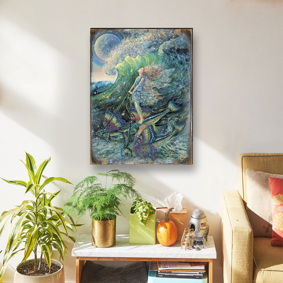 Surfers Dream Wall and Table Top Wooden Decor, 36x24