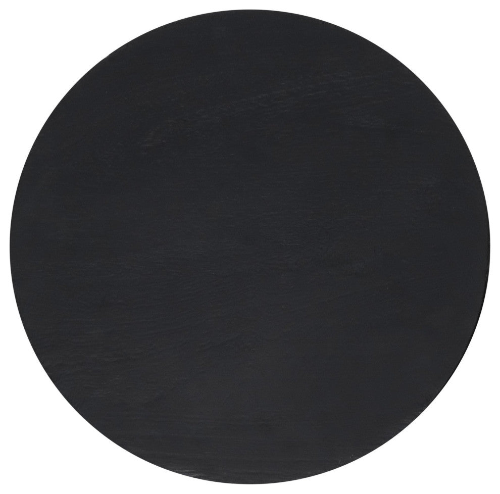 Sofa Side Table, Wood, Black, Living Lounge Cafe Room Hotel Lobby Hospitality