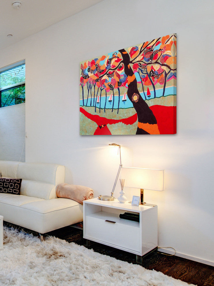 "Idyllic Series 5" Painting Print on Canvas by Lisa Mee