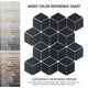 Hudson Rhombus Matte Black Porcelain Floor and Wall Tile