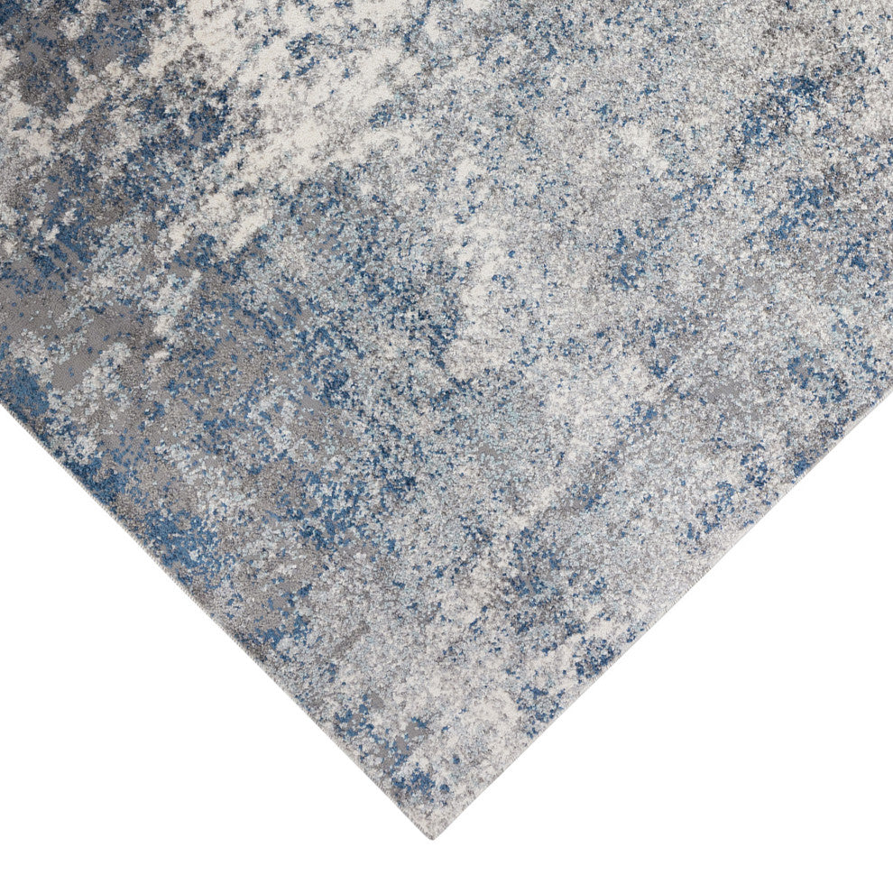 Yasmin Acy Area Rug, Blue, 9' x 13', Abstract