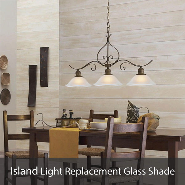 23507-01 Replacement  Clear&Sandblasted/2 Tone Torchiere Lamp Glass(42mm) Shade