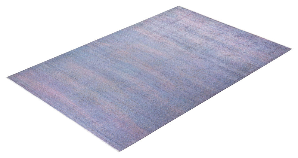 Vibrance, One-of-a-Kind Hand-Knotted Area Rug Gray, 5'10"x8'10"