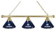 Holland University of Connecticut 3-Shade Billiard Light - Brass