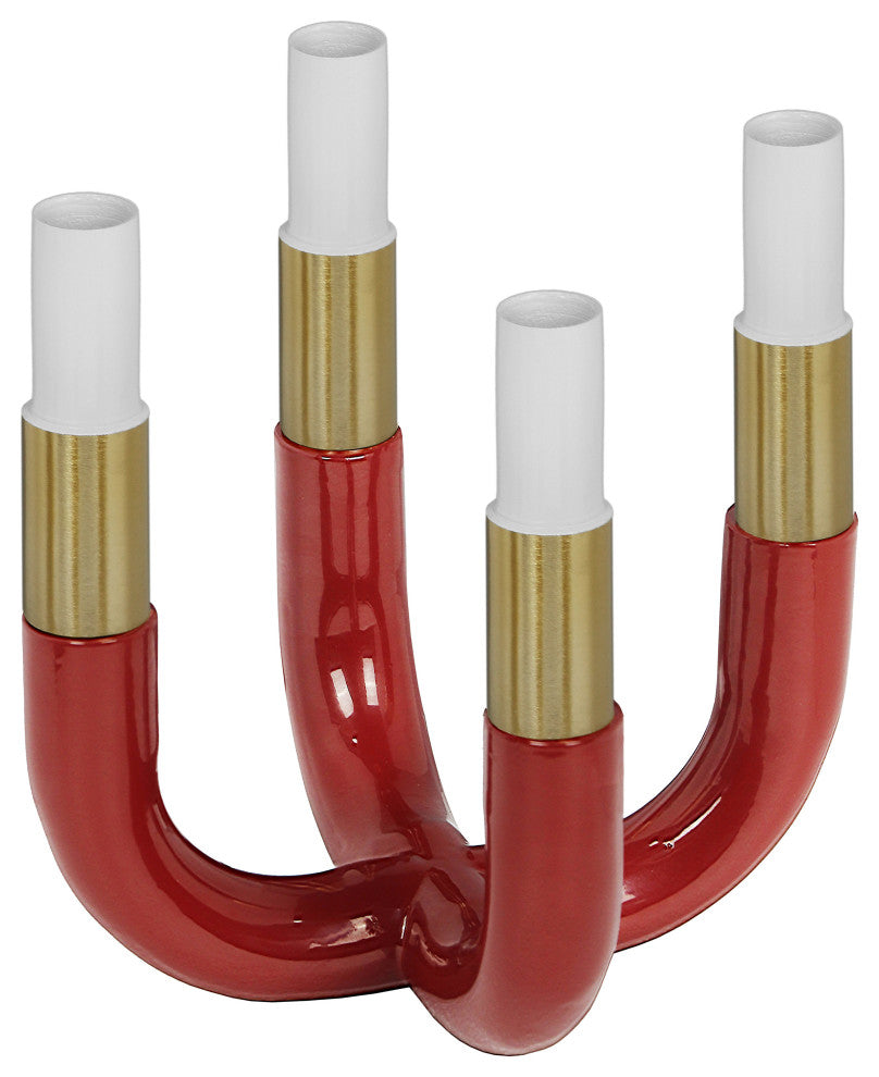 Kaonashi Candelabra, Burgundy